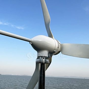 1000W Windkraftanlage 12V 24V 48V Windturbine Generator mit Hybrid Controller für den Heimgebrauch hohe Effizienz (48V mit Controller) - 2