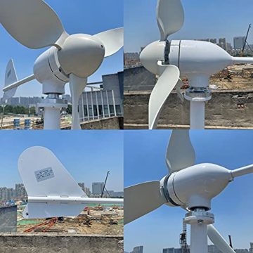 1000W Windkraftanlage 12V 24V 48V Windturbine Generator mit Hybrid Controller für den Heimgebrauch hohe Effizienz (48V mit Controller) - 5