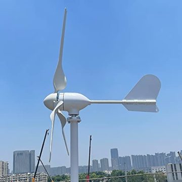 1000W Windkraftanlage 12V 24V 48V Windturbine Generator mit Hybrid Controller für den Heimgebrauch hohe Effizienz (48V mit Controller) - 7