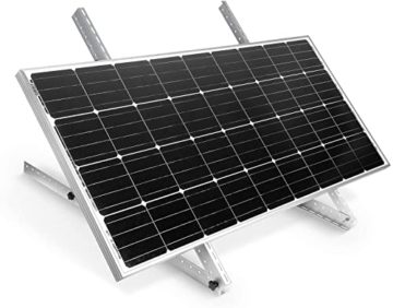 2 Paar Solarpanel Halterung 45 zoll, Universal Solarmodul Halterung Flachdach für Solarpanel 100W-600W mit eintsellbarem Neigungswinkel,Solarpanel Befestigung, eigbare Halterungen 1140MM - 3