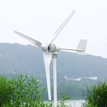 2000W Windkraftanlage Horizontale Windturbine mit Hybrid-Controller und Wechselrichter 24V 48V 96V Windgenerator Windmühle freie Energieleistung (mit Hybrid-MPPT-Controller, 48V) - 1