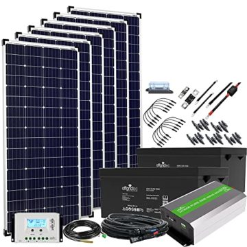 24V Offgridtec© Autark XXL-Master 1200W Solar - 3000W AC Leistung Solar Inselanlage Garten - 1