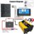 300W Solaranlage Komplettset Inselanlage netzunabhängiges Kit für Wohnmobil Camper mit 1 Wechselrichter mit Batterieklemme + 1 Solarpanel 18W 12V + DC-Krokodilklemme + 1 Solarladeregler 30A - 7