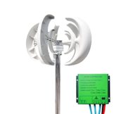800W 1000W Windkraftanlage Vertikal 12V / 24V Windgenerator Windturbine Mit Controller Windkraft Für Zu Hause,Weiß,800W 12V - 1