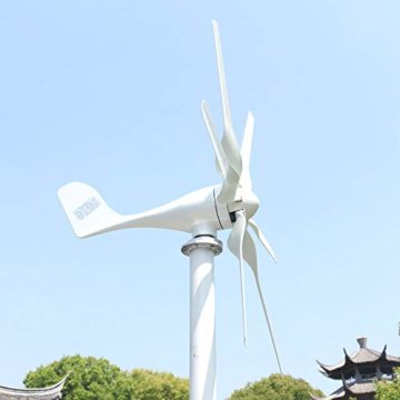 800W 12V 24V 48V Windkraftanlage Windturbine Mit MPPT Controller Horizontale 3 Phase AC Windgenerator Für Home bauernhof Straße Lampen 6 Blätter Windmühle (24V, 800W) - 3