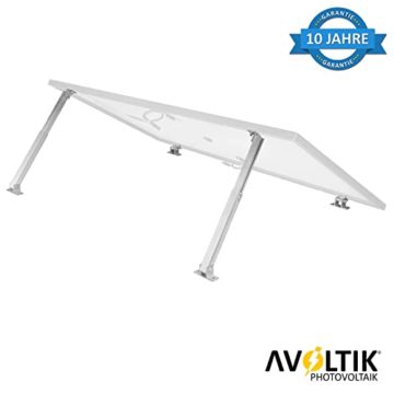 Avoltik Solarmodul Halterung für Flachdach, Dach, Wand, Boot, Wohnmobil, Winkel 0°-60°, Alu Aufständerung für PV, Solarmodul, Solarpanel für Balkonkraftwerk Wandhalterung Halter Balkon Photovoltaik - 5