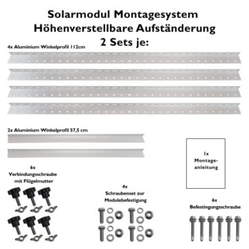 Balkonkraftwerk 600W Komplett-Set mit 2x380W (760W) Solarpanel + Montagesystem Aufständerung, 600 Watt Deye Mikrowechselrichter mit Wifi. Solaranlage für Steckdose (5m Schukostecker) - 7