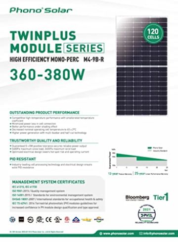 Balkonkraftwerk 600W Set mit 2x380W (760W) Solarpanel und Deye Mikrowechselrichter Sun600G3 mit Wifi. 230V Plug'n'Play Solaranlage/Balkonanlage (Schukostecker) - 6