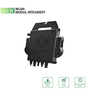Balkonkraftwerk 760 Watt Photovoltaik Solaranlage mit AP System 600W DS3 mikrowechselrichter - Aufständerung SÜD 10 Meter Schukostecker | Solar - 3