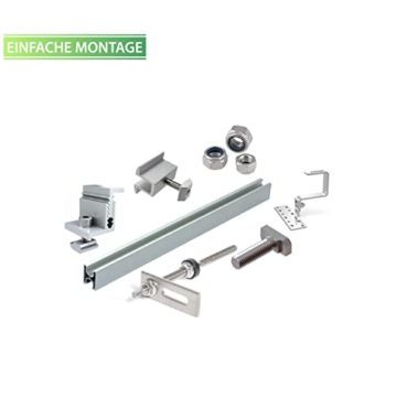 CamperGold 760W Balkonkraftwerke Komplettset Stockschrauben Hochkant 10 M Schukostecker - Photovoltaik Solaranlage Komplettset - 4