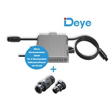 Deye 600W SUN600G3-EU-230 Micro-Wechselrichter mit WLAN für 2 Solarmodule für Mini-PV Balkonkraftwerk - 3