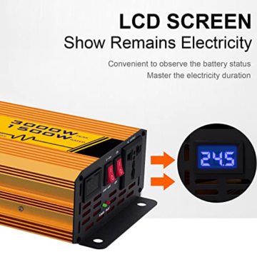 ECO-WORTHY 2 kW·h Solarsystem 480W 24V mit Wechselrichter und Batterie netzunabhängig für Wohnmobil: 4 Stücke 120W Solarmodul + 60A Laderegler + 2 Stücke 50Ah Lithiumbatterie + 1500W Wechselrichter - 4