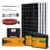 ECO-WORTHY 2 kW·h Solarsystem 480W 24V mit Wechselrichter und Batterie netzunabhängig für Wohnmobil: 4 Stücke 120W Solarmodul + 60A Laderegler + 2 Stücke 50Ah Lithiumbatterie + 1500W Wechselrichter - 1