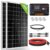 ECO-WORTHY 240 Watt Solarpanel kit Off-Grid System: 2 Stück 120W monokristalline Solarmodule mit 30A LCD Laderegler + Solarkabel + Montageklammern für Wohnmobil, Camping - 1