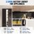 ECO-WORTHY 720W 24V Solarmodul System komplettes Kit für Wohnmobil/Haushalt: 6 * 120W Solarpanel + 1500W 24V All-in-One Solar Wechselrichter + 2 * 100Ah Lithiumbatterien - 4