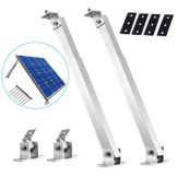 ERAMONG Solarmodul Halterung Kit, Aluminium Solarpanel Halterung, Aufständerung Solarmodul 15-30° Individuell Verstellbar Flachdach Befestigung für Wand, Boot, Wohnmobil, Balkon - 1