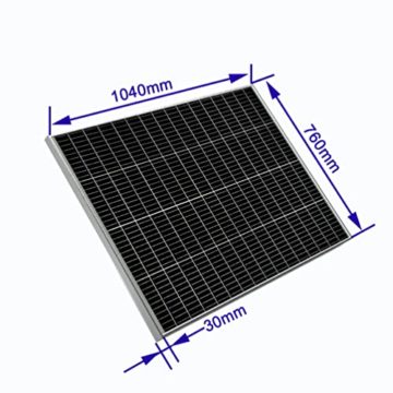 FEDAPURY Balkonkraftwerk 600w Komplett Steckdose Set Photovoltaik Solaranlage 4 x 160w 640 watt Solarpanel 600w 230v Micro-Wechselrichter - 6