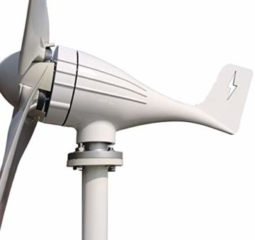 FLTXNY POWER Windkraftanlage Horizontal 600W DC 12V Windturbine Mit Mppt Laderegler Windgenerator Kit mit 5 Blätter, Für Zuhause Bauernhof Fabrik Boot Strand - 3