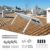 FONDUO Solarmodul Halterung, Solarpanel Halterung Aufständerung Solarmodul für Balkonkraftwerk Flachdach Wand, Einstellbar Neigungswinkel 15-30° Klemme zur Montage Von PV-Photovoltaik und Stützen - 2