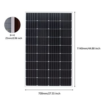 Gasolarxy 600w Solarpanel 4 x 150 Watt Monokristalline Solarzellen Balkonkraftwerk 220V/230V Stromnetze Mikro auf Grid-System 600 W Mikro-Wechselrichter (600w) - 3