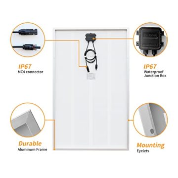 Gasolarxy 600w Solarpanel 4 x 150 Watt Monokristalline Solarzellen Balkonkraftwerk 220V/230V Stromnetze Mikro auf Grid-System 600 W Mikro-Wechselrichter (600w) - 4