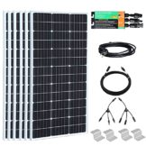 Gasolarxy Balkonkraftwerk 600 Wp Photovoltaik PV Anlage Komplett Sonnensystem 6pcs 100w Solarpanel mit 600w Wechselrichter - 1