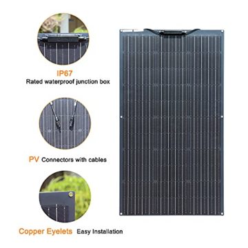 Gasolarxy Balkonkraftwerk 600w Komplett Set 6 x 100W Solarpanel Photovoltaik Sonnenkollektoren Wechselrichter 600 Watt (watts, 600) - 4