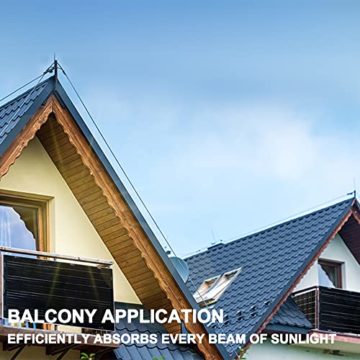 Gasolarxy Balkonkraftwerk 600w Komplett Set 6 x 100W Solarpanel Photovoltaik Sonnenkollektoren Wechselrichter 600 Watt (watts, 600) - 7