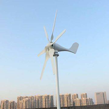 Genway 12V 24V 48V 800W Windgenerator Windkraftanlage Horizontaler Windturbine mit 6 Flügeln und kostenlosem MPPT Controller für Zuhause - 7
