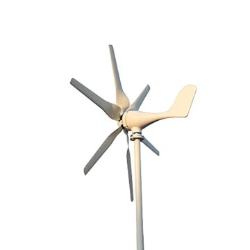 Genway 12V 48V 48V 800W Windgenerator Windkraftanlage Horizontaler Windturbine mit 6 Flügeln und kostenlosem MPPT Controller für Zuhause - 5