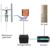 Genway Power Windkraftanlage Vertikal VAWT 1000W 48V Heimgebrauch Achse Windgenerator-Kits 3 Aluminiumlegierung Klinge Mit MPPT Laderegler - 2