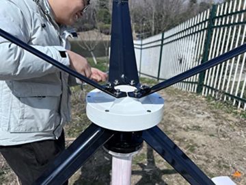 Genway Power Windkraftanlage Vertikal VAWT 1000W 48V Heimgebrauch Achse Windgenerator-Kits 3 Aluminiumlegierung Klinge Mit MPPT Laderegler - 3