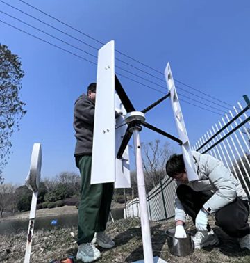 Genway Power Windkraftanlage Vertikal VAWT 1000W 48V Heimgebrauch Achse Windgenerator-Kits 3 Aluminiumlegierung Klinge Mit MPPT Laderegler - 5