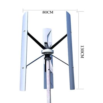 Genway Power Windkraftanlage Vertikal VAWT 1000W 48V Heimgebrauch Achse Windgenerator-Kits 3 Aluminiumlegierung Klinge Mit MPPT Laderegler - 7