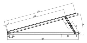 Halterung/Aufständerung von Solarmodulen/Balkonkraftwerken für Balkon, Flachdach, vertikale Wand und Boden (für Balkon/Flachdach/Wand) - 7