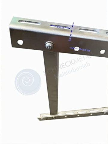 Halterung für Solarpanel bis 118cm 2Stück Solarmodul Solarhalterung pv Photovoltaik Aufständerung - 5