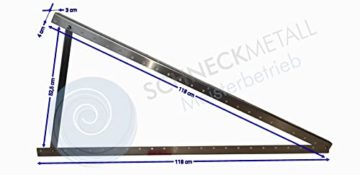 Halterung für Solarpanel bis 118cm 2Stück Solarmodul Solarhalterung pv Photovoltaik Aufständerung - 6