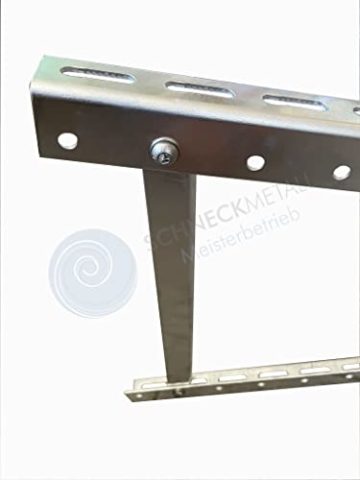 Halterung für Solarpanel bis 118cm 2Stück Solarmodul Solarhalterung pv Photovoltaik Aufständerung - 8