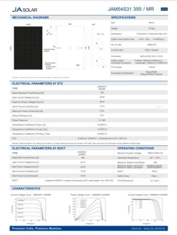 JaSolar Solarmodul 395 Watt Full Black Monokristallin | Solarpanel | PV-Modul | Balkonkraftwerk | Schrägdach - Balkon - Flachdach - 4