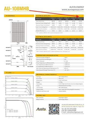 Komplettset Solar-PV 820WP Balkonkraftwerke steckfertig Balcony Power Station | Solar System – Mit 2x Austa 410W Modul und Deye Micro-Wechselrichter und zusätzlichen AC-Netzstecker - 3