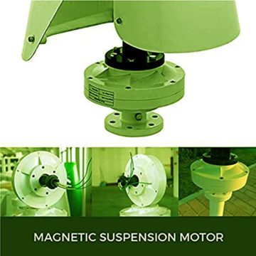 LiuSj JUnSt 12000W Windturbinengenerator, tragbarer vertikaler Helix -Windkraft -Turbinen -Generator -Kit mit Ladungsteuerung,12v - 5