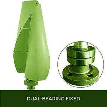 LiuSj JUnSt 12000W Windturbinengenerator, tragbarer vertikaler Helix -Windkraft -Turbinen -Generator -Kit mit Ladungsteuerung,12v - 6