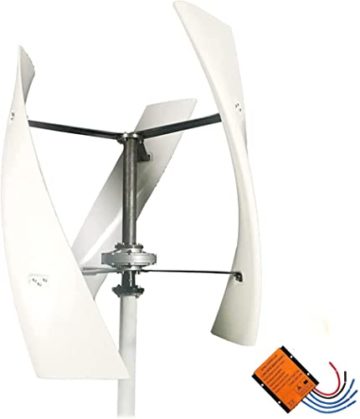 LiuSj JUnSt 8000W Windturbinengenerator, 220 V 12 V 24 V 48 V Tragbare vertikale Helix -Windkraft -Turbinengenerator -Kit mit Ladung Controller (weiß),48v - 6
