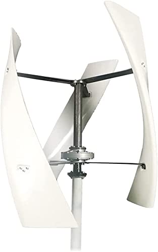 LiuSj JUnSt 8000W Windturbinengenerator, 220 V 12 V 24 V 48 V Tragbare vertikale Helix -Windkraft -Turbinengenerator -Kit mit Ladung Controller (weiß),48v - 1