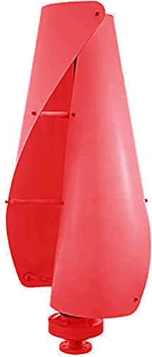 LiuSj JUnSt Windturbinengenerator, 220 V 2000W tragbarer vertikaler Helix Windkraft -Turbinengenerator -Kit mit Ladung Controller - Rot,220v - 1