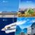 Solar-Wind-Set 600 W, 12 V, komplettes Set mit 2000 W Wechselrichter: 1 x 400 W Windturbinengenerator und 2 x 100 W Mono-Solarmodul, hohe Effizienz, PWM-Laderegler und Kabel und Halterung - 2
