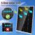 Solar-Wind-Set 600 W, 12 V, komplettes Set mit 2000 W Wechselrichter: 1 x 400 W Windturbinengenerator und 2 x 100 W Mono-Solarmodul, hohe Effizienz, PWM-Laderegler und Kabel und Halterung - 5