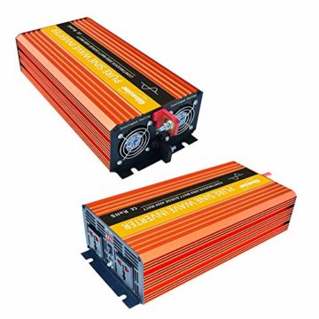 Solar-Wind-Set 600 W, 12 V, komplettes Set mit 2000 W Wechselrichter: 1 x 400 W Windturbinengenerator und 2 x 100 W Mono-Solarmodul, hohe Effizienz, PWM-Laderegler und Kabel und Halterung - 9