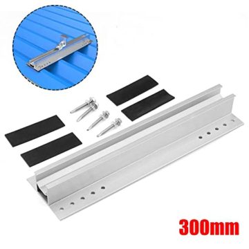 Solarmodul Halterung Kit, Solarpanel Zubehör für Dach Balkonkraftwerk, Befestigung Solarmodul Für Solar Panel, PV Anlage Set für Modulhöhe 35 mm - 3