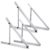Solarpanel Halterung 1040MM,4 Stück 41" Halterung solarpanel flachdach für 2 Solarmodul,Halterungen für Balkonkraftwerk.Aufständerung Montage zur Wohnmobil- Dach- Befestigung,Support 100-960w - 1